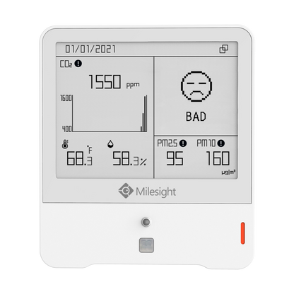 Milesight AM319 9-in-1 wireless IAQ Sensor - Lorawan